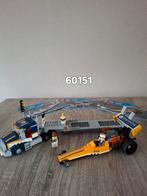 Lego City 60151 Dragster Transporter met boekjes, Ophalen of Verzenden, Gebruikt, Complete set, Lego