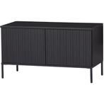 WOOOD New Gravure Tv-meubel 100 cm Grenen Zwart €299, nu, 100 tot 150 cm, Nieuw, Ophalen of Verzenden, Woood