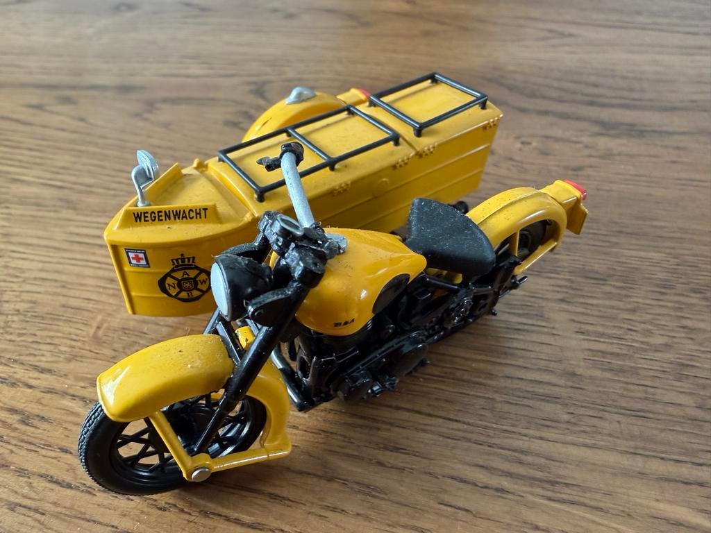 ANWB motorfiets met zijspan - wegenwacht, Overige merken, Gebruikt, 1:50 of kleiner, Overige typen