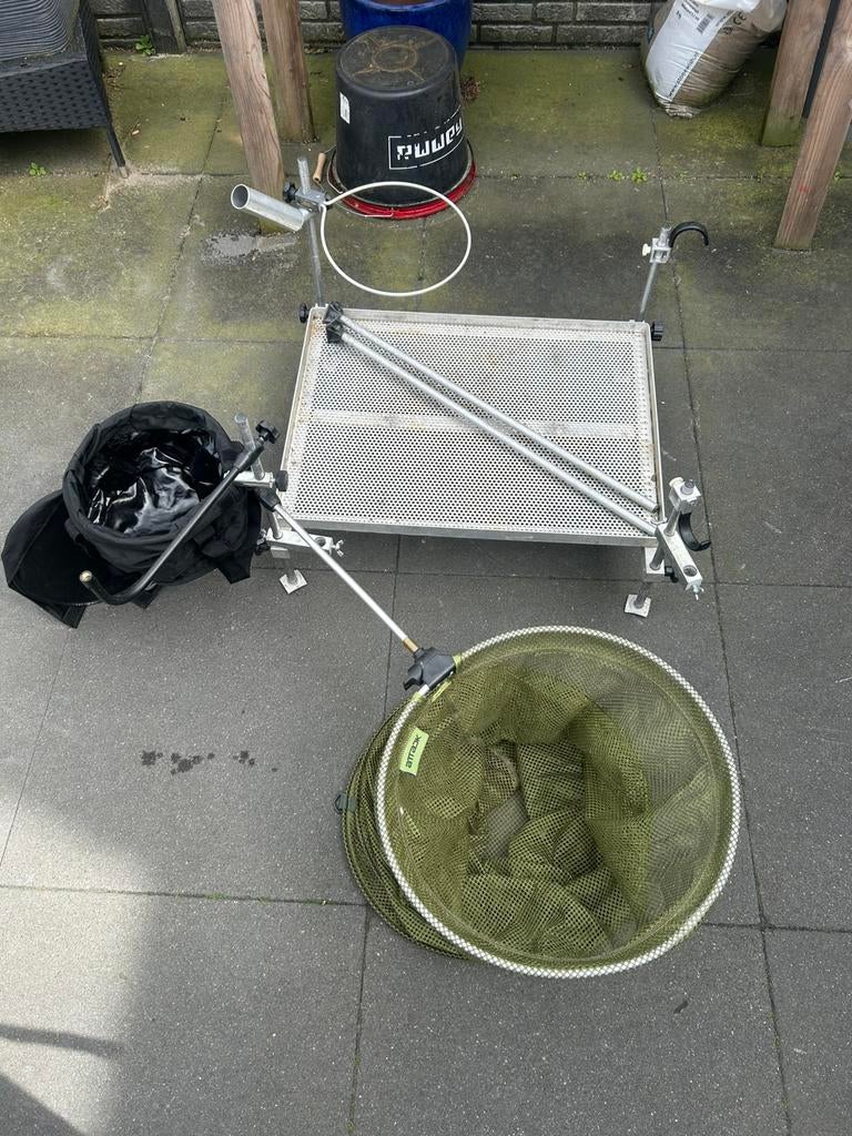Visplateau met toebehoren, Ophalen, Gebruikt, Complete set
