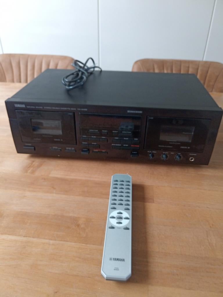 Yamaha KX-W492 stereo double cassette deck, Audio, Tv en Foto, Cassettedecks, Ophalen of Verzenden