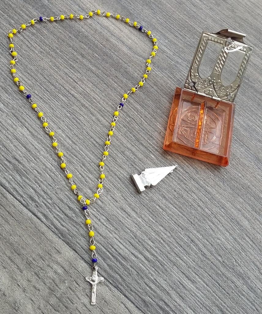 Om 1960 Bescherm Zakheilige Beurs Beeldje Doosje KEVELAER, Ophalen of Verzenden