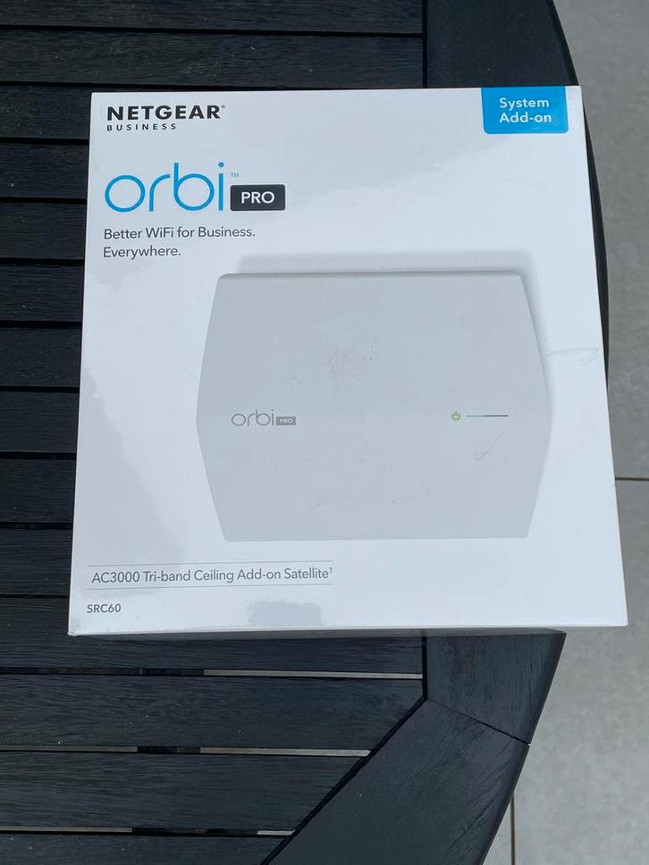 Netgear Orbi Pro SRC60 AC3000 Tri-band Plafond Satellite, Computers en Software, Routers en Modems, Nieuw, Router, Ophalen of Verzenden