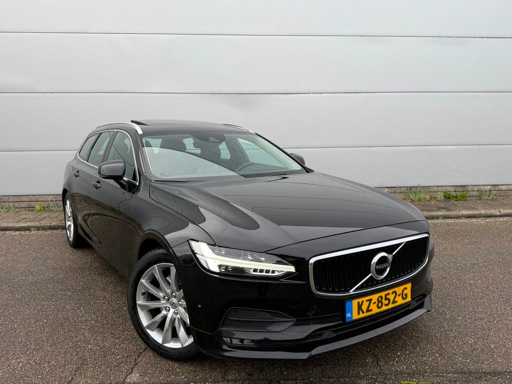 Volvo V90 2.0 D4 Momentum (bj 2017) PANO|LEER|CAMERA|EX BPM, Auto's, Volvo, 1969 cc, Zwart, Diesel, 22 km/l