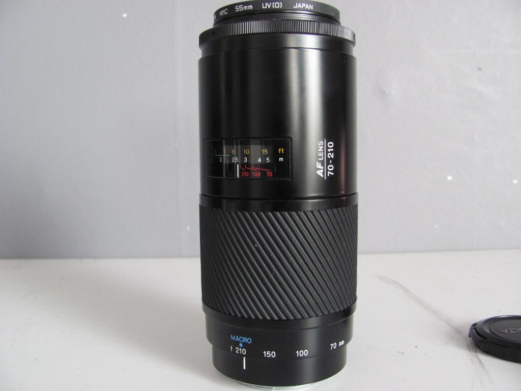 MINOLTA AFlens 70-210 hoya hmc 55mm uv(0) japan, Ophalen of Verzenden, Zo goed als nieuw, Telelens, Zoom