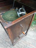 Antieke slingergrammofoon, Ophalen