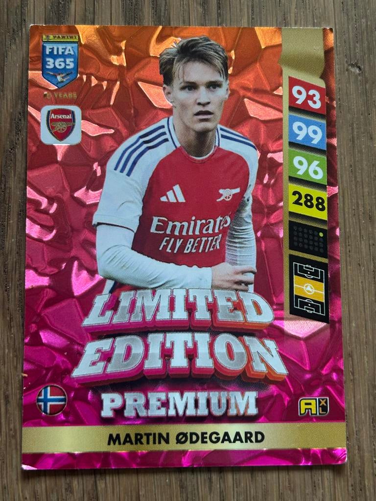 Martin Ødegaard Limited Edition Premium kaart, Ophalen of Verzenden, Zo goed als nieuw, Buitenlandse clubs, Spelerskaart