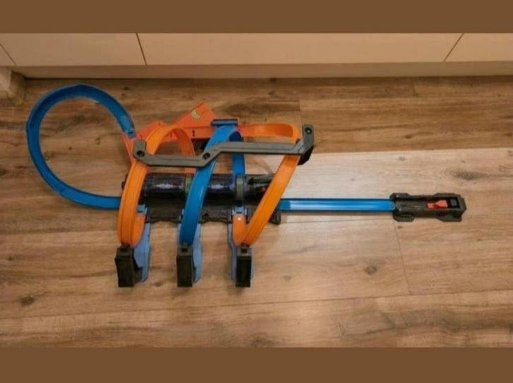 Racebaan Hotwheels kurkentrekker, Kinderen en Baby's, Speelgoed | Racebanen, Ophalen, Handmatig, Hot Wheels