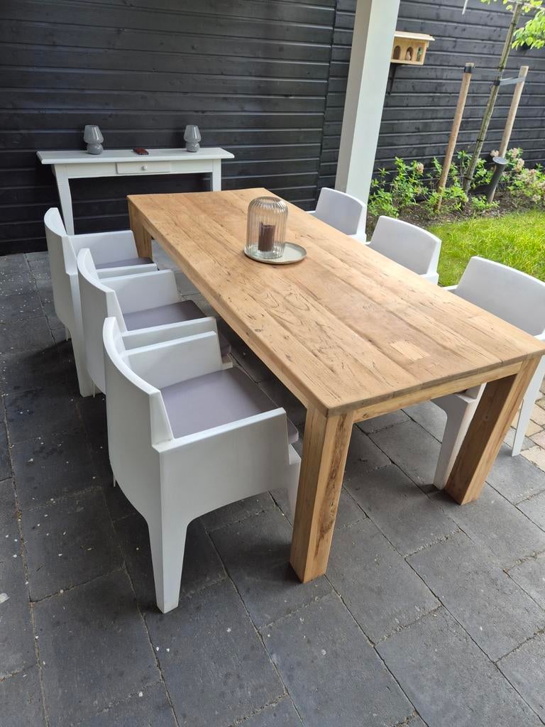 6 tuinstoelen Siesta Box, Tuin en Terras, Tuinstoelen, Ophalen, Kunststof, Stapelbaar