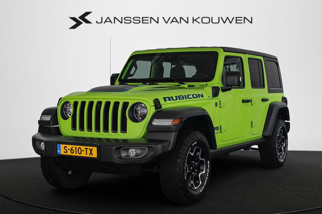 Jeep Wrangler Unlimited 4xe 380 Rubicon Leder Stuur-Stoelver, Auto's, Automaat, Stof, 4 cilinders, Cabriolet