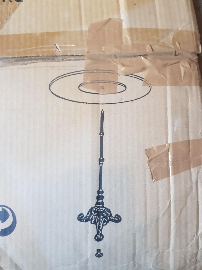 Tafel marmer rond blad volledig nieuw in doos, Ophalen, Nieuw