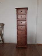 Smalle hoge grenen ladekast H: 133 cm x D: 33 cm x B: 39 cm, Huis en Inrichting, Kasten | Ladekasten, Ophalen, Minder dan 50 cm