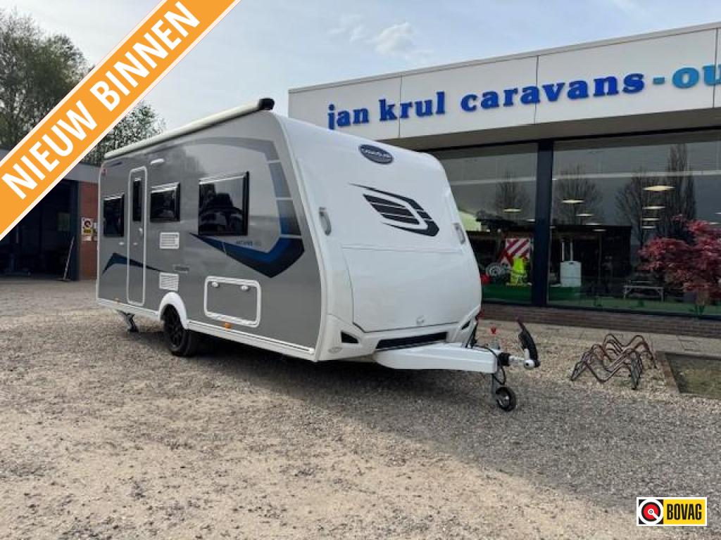 Caravelair Antares Titanium 450 enkel bedden luifel, Standaardzit, Bedrijf, Tot en met 3, Schokbreker