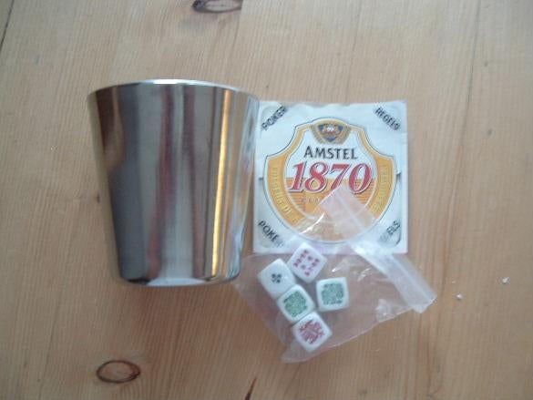 Amstel dobbelspel (nr.1), Verzamelen, Biermerken, Ophalen of Verzenden, Nieuw, Overige typen, Amstel