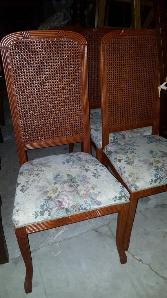 4 Kersenhout eetkamers stoelen, Ophalen, Gebruikt, Bruin