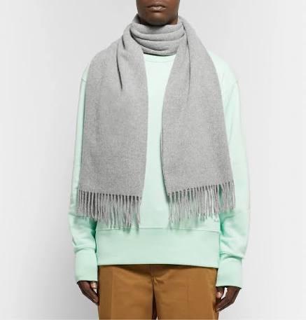 Acne Studios sjaal lichtgrijs - Nieuwstaat €90, Kleding | Dames, Verzenden, Nieuw, Sjaal