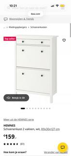 IKEA HEMNES schoenenkast NIEUW, Ophalen of Verzenden, Nieuw