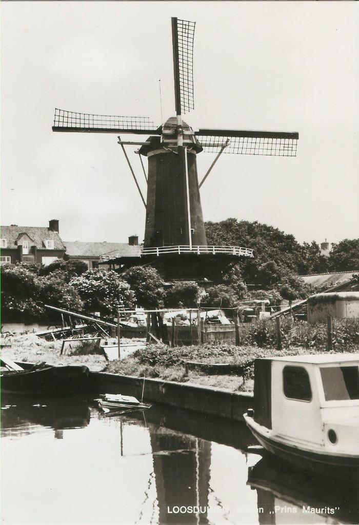 Loosduinen molen Prins Maurits 1971 groot formaat, Ophalen of Verzenden, 1960 tot 1980, Ongelopen, Zuid-Holland