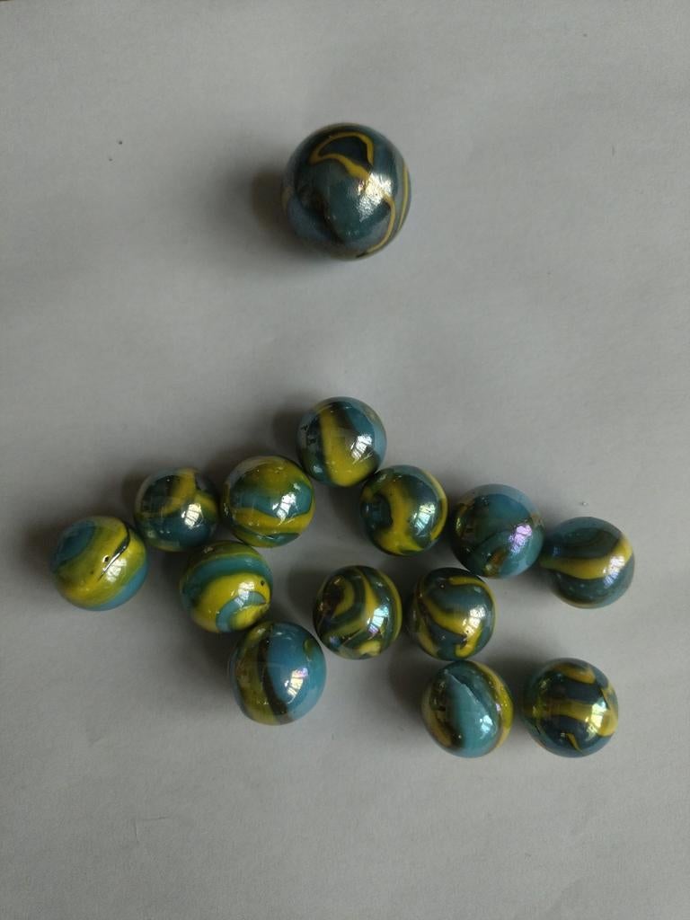 ZELDZAAM: 13x 16mm Vacor Wavebreaker Early Edition knikkers, Ophalen of Verzenden