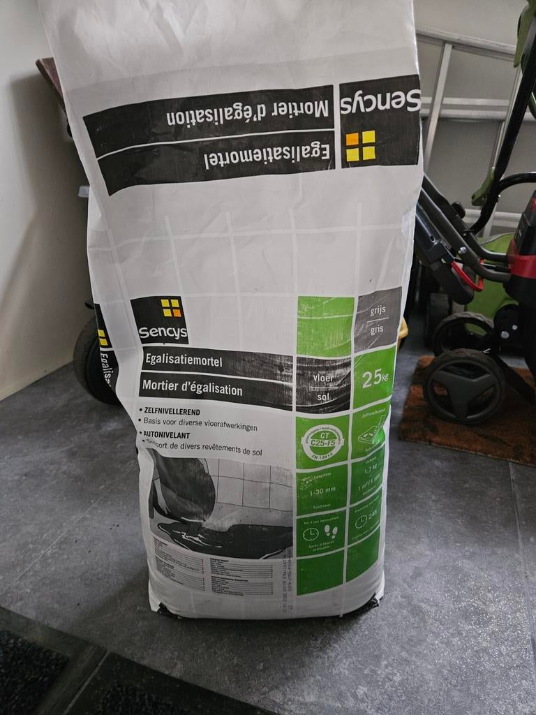 Sencys Egalisatiemortel Grijs 16kg, Ophalen, Overige typen, Nieuw, Minder dan 20 cm