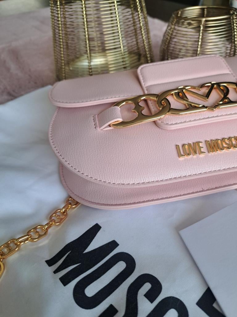 Prachtige moschino tas .nieuw!!!, Ophalen of Verzenden, Nieuw, Roze, Schoudertasje