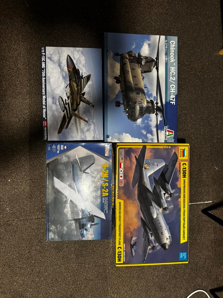 Diverse bouwdozen schaal 1/48 en 1/72, Zo goed als nieuw, Ophalen, Overige merken, Tank