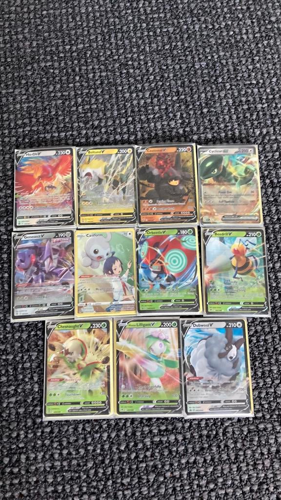 Bundel van 5 pokémonkaarten, Hobby en Vrije tijd, Verzamelkaartspellen | Pokémon, Ophalen of Verzenden, Zo goed als nieuw, Meerdere kaarten