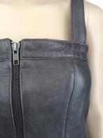 E41maat 34=XS echt-leren jurk jurkje d-bruin leer, Kleding | Dames, Bruin, Ophalen of Verzenden, Zo goed als nieuw, Maat 34 (XS) of kleiner