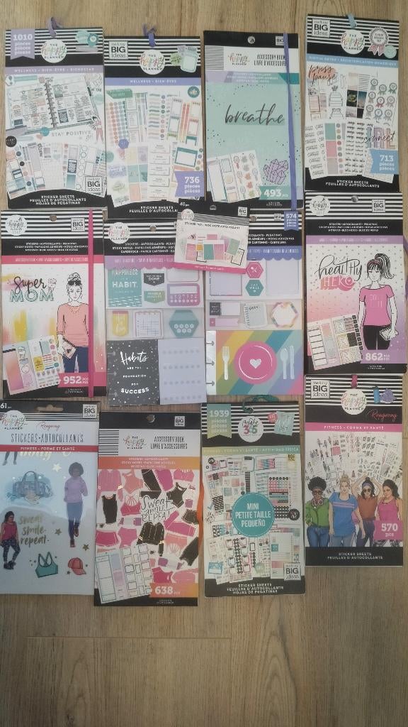 Stickers happy planner, Ophalen of Verzenden, Gebruikt, Versiering of Embellishment