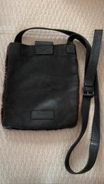 Shabbies schoudertas zwart leer, Ophalen, Zo goed als nieuw, Zwart, Leer