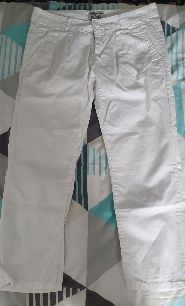 broek, Ophalen, Wit, Zo goed als nieuw, Maat 34 (XS) of kleiner