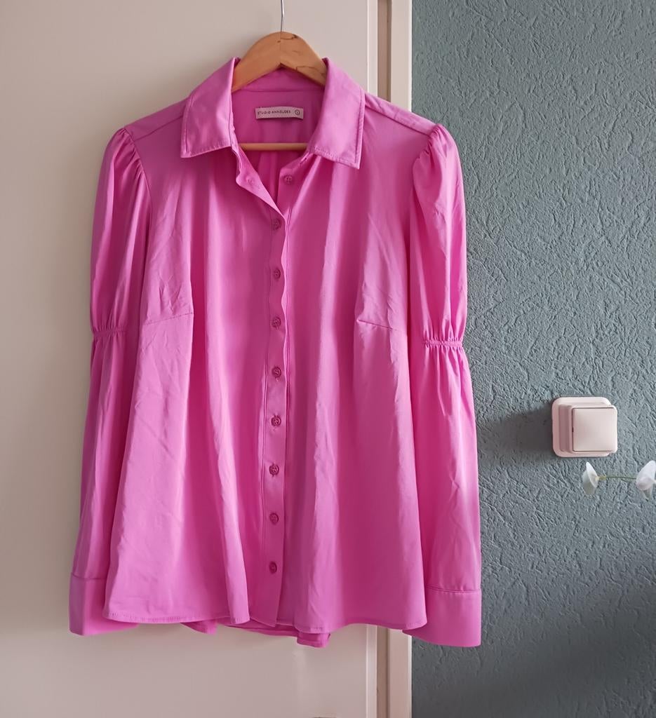 Roze blouse Studio Anneloes, L, Studio Anneloes, Maat 42/44 (L), Ophalen of Verzenden, Zo goed als nieuw