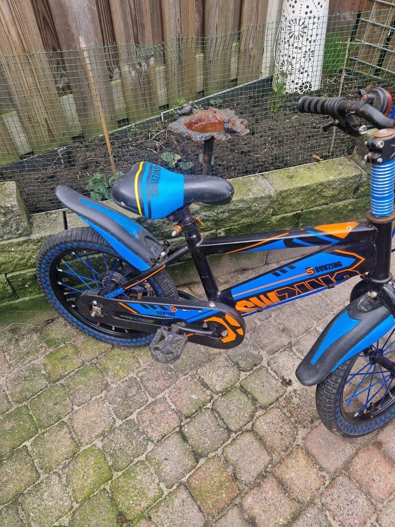 Jongensfietsje, Ophalen, Gebruikt, Staal, 16 tot 20 inch