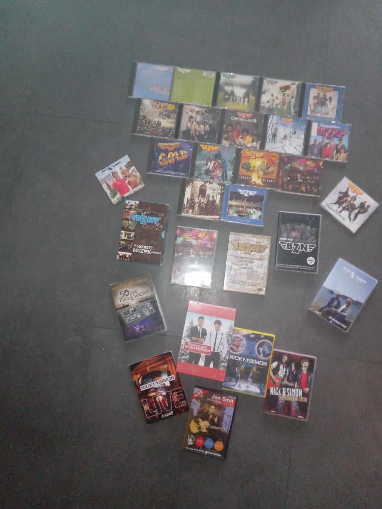 Groot (gesigneerd) BZN en Nick en Simon cd/dvd pakket, Ophalen of Verzenden, Gebruikt, Cd of Plaat, Gesigneerd