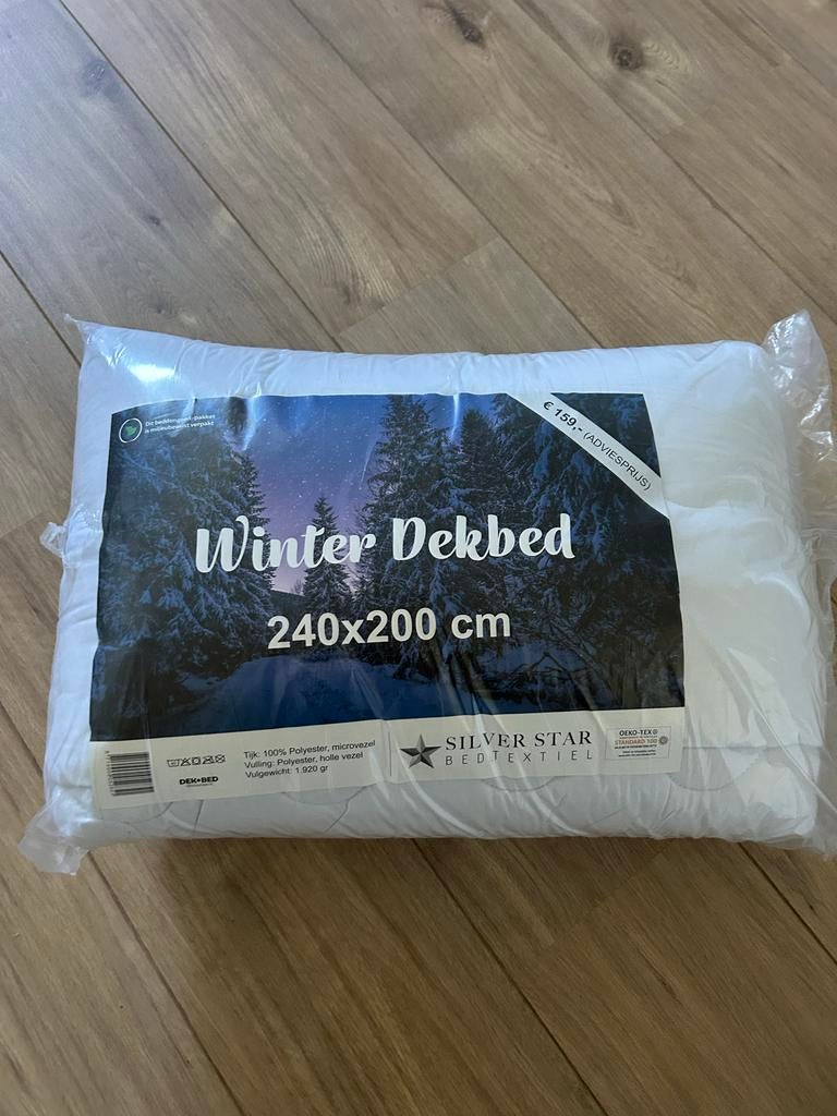 Nieuw Silver Star Winter Dekbed 240x200 cm, Wit, Ophalen of Verzenden, Deken of Dekbed, Nieuw