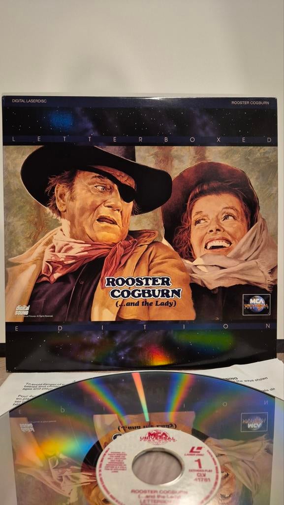 Rooster Cogburn Laserdisc, Cd's en Dvd's, Vinyl | Filmmuziek en Soundtracks, Ophalen of Verzenden, Zo goed als nieuw, 12 inch