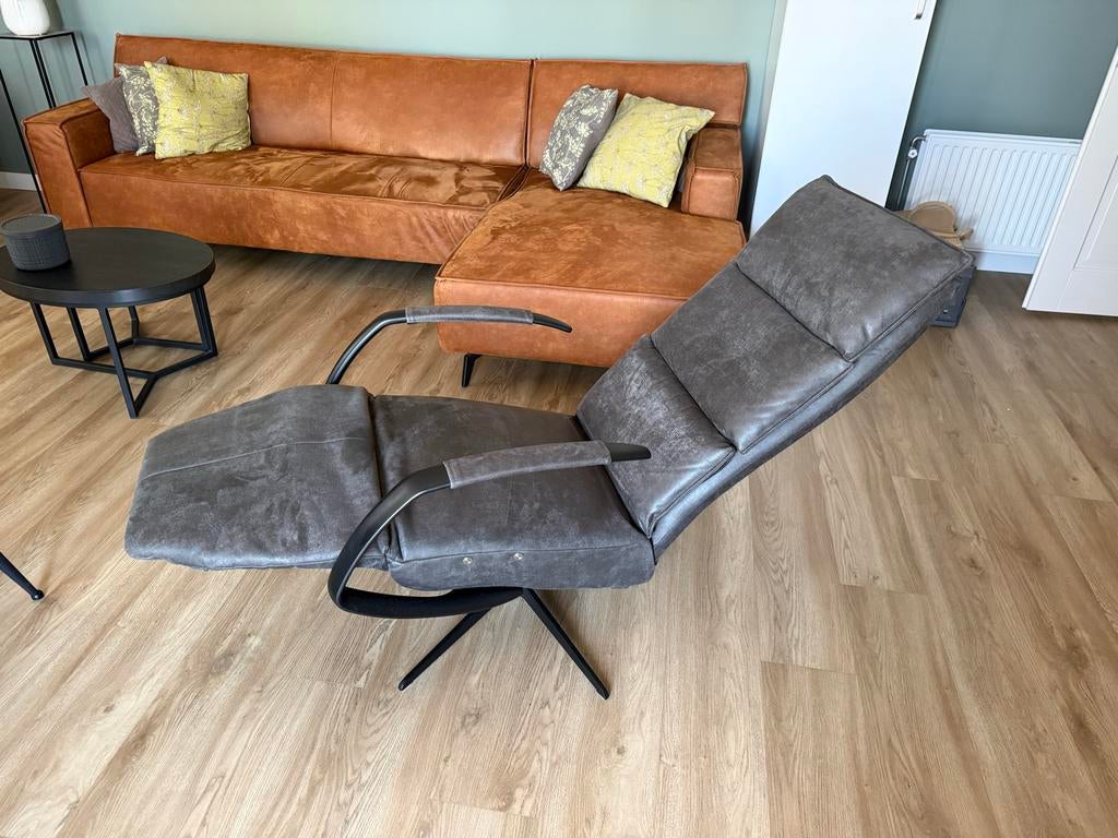 Relax fauteuil met accu - 2 jaar oud, Ophalen, Gebruikt, Stof, 75 tot 100 cm