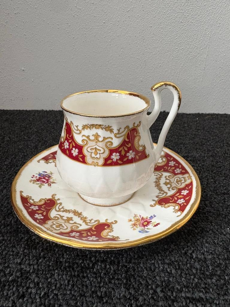 Vintage Royal Priory Dale Sandy theekopje met schotel, Ophalen of Verzenden