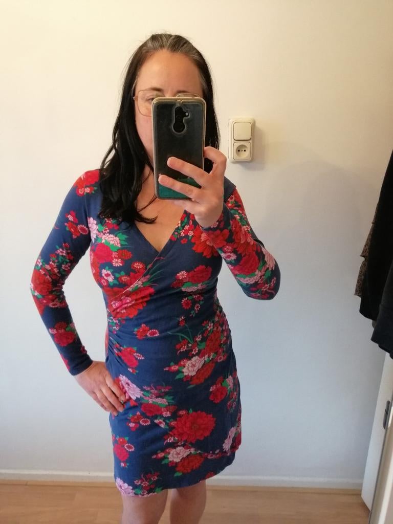 Lien & Giel jurk, Blauw, Ophalen of Verzenden, Zo goed als nieuw, Knielengte