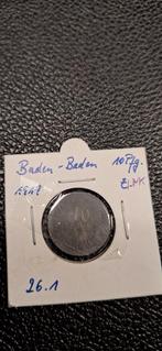 Duits notgeld 10 pfennig 1919 Baden-Baden zink, Ophalen of Verzenden, Duitsland
