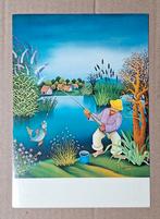 Ivan Stefanek - De hengelaar, 1977. Naïeve kunst, Ophalen of Verzenden, 1960 tot 1980, Ongelopen, Overige thema's