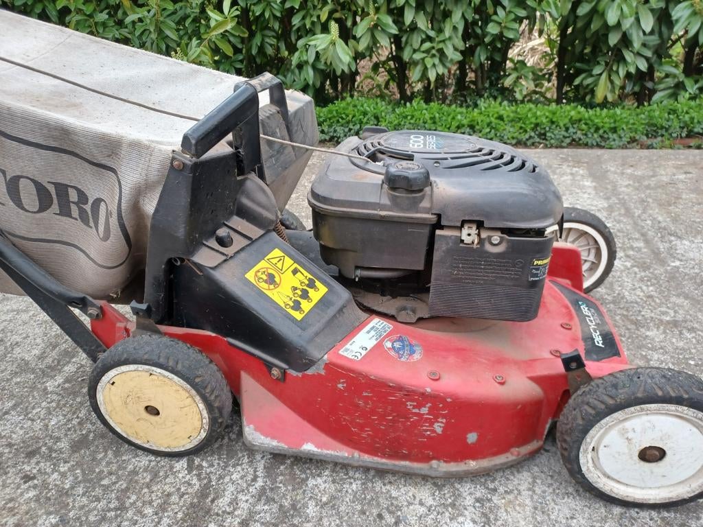 Toro motormaaier grasmaaier, Ophalen, Gebruikt