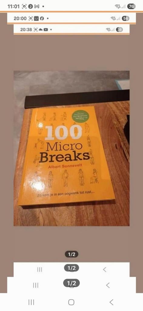 100 Micro Breaks - Albert Sonnevelt, Ophalen of Verzenden
