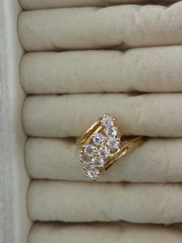 Vintage ring, Ophalen of Verzenden, Dame, Zilver, Kleiner dan 17