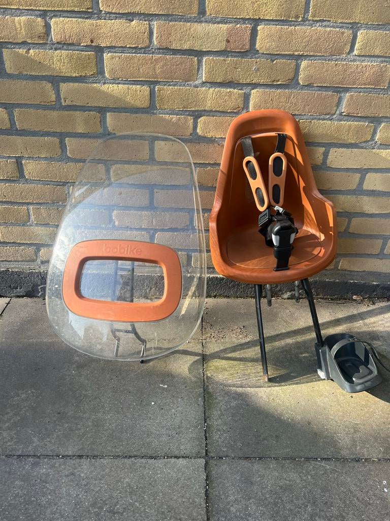 Bobike voorzitje met windscherm, Fietsen en Brommers, Ophalen of Verzenden, Gebruikt, Voorzitje