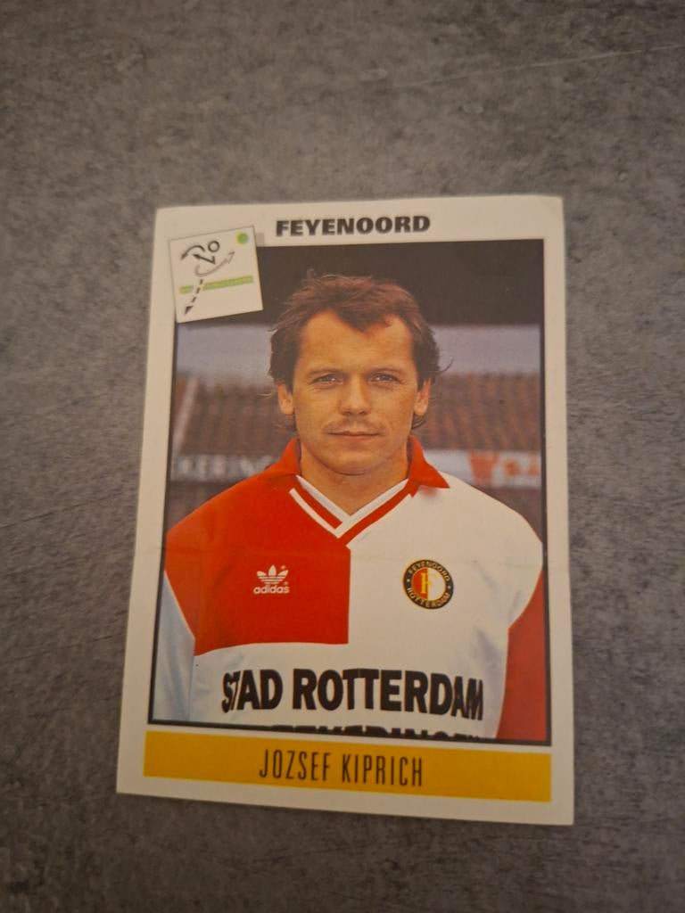Panini sticker Voetbal 94. Speler Jozsef Kiprich Feyenoord., Verzenden, Zo goed als nieuw, Sticker