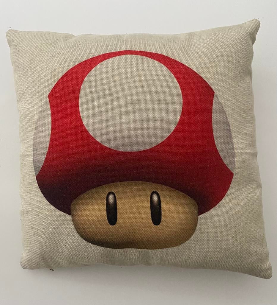 Mario Toad (Nintendo) kussen, Ophalen, Zo goed als nieuw, Vierkant