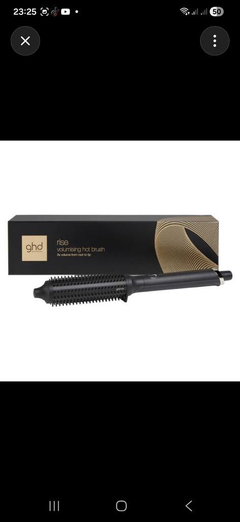 GHD Rise Hot Brush – Zo goed als nieuw, met doos, Ophalen of Verzenden, Zo goed als nieuw, Haarverzorging