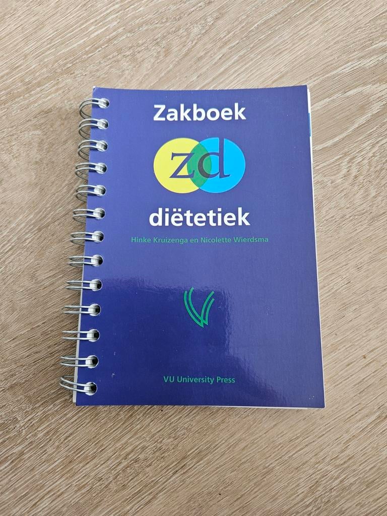 Zakboek Diëtetiek - Hinke Kruizenga & Nicolette Wierdsma, Ophalen of Verzenden, Gelezen, Dieet en Voeding, Hinke Kruizenga en Nicolette Wierdsma