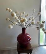 Pomponbloemen kunstbloemen boeket crème nieuw, Overige materialen, Wit, Ophalen of Verzenden, Zo goed als nieuw